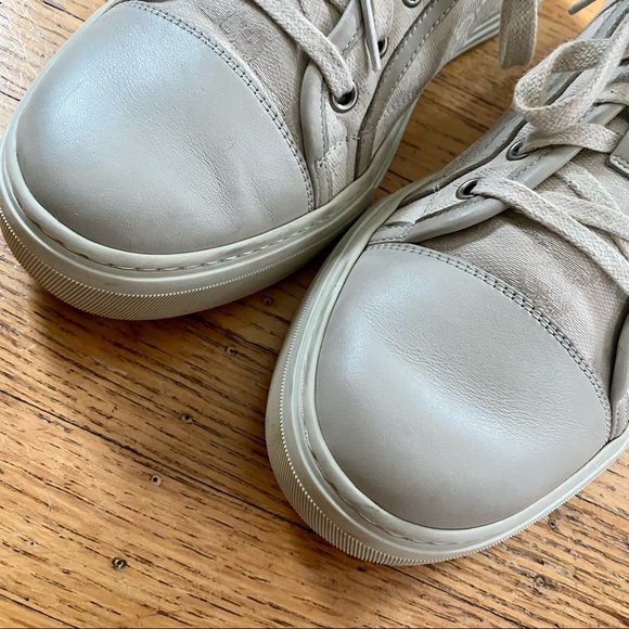 GUCCI MENS GG CANVAS & LEATHER CALIFORNIA LOW TOP SNEAKERS - Picture 3 of 9